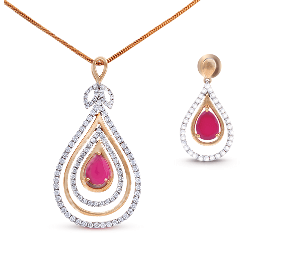 Epoch Pendant & Earring Genesis Diamonds